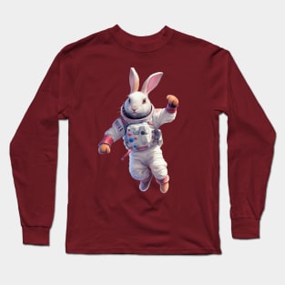 The Galaxy Astronaut Bunny Long Sleeve T-Shirt